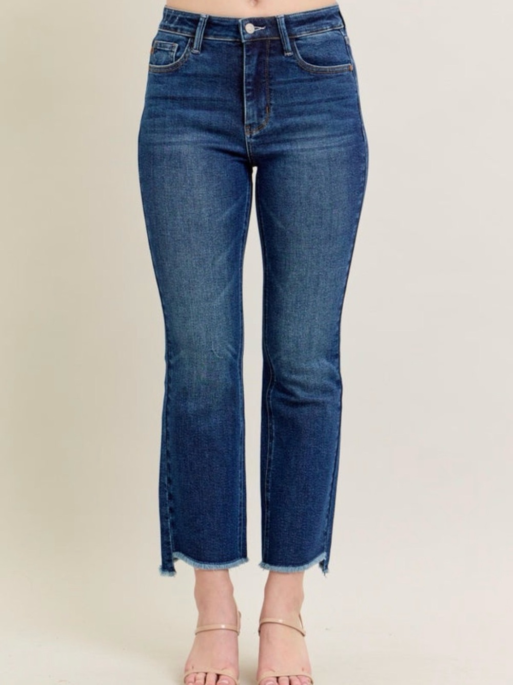 Judy Blue Dark Blue High-Rise Kick Flare Jeans
